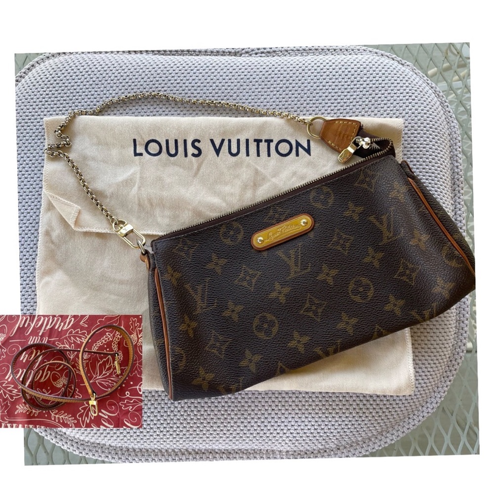 Authentic Louis Vuitton Eva Monogram with strap